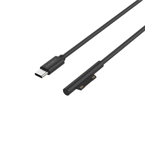 CYGNETT USB-C to MICROSOFT Surface 2 Metre Cable Black
